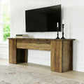 63 W Wooden Farmhouse Tv Stand For 55 60 65 75 Inches Tvs