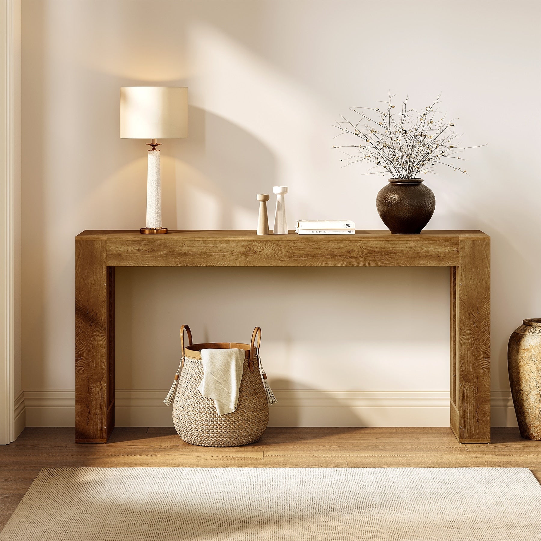63 Wooden Console Table For Entryway Hallway Sofa