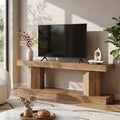 63 Tv Stand For Tvs Up To 70 Wooden Media Console With 2 Open Shelves