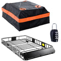 64 Inch Universal 250Lb Heavy Duty Roof Rack Cargo With 500D Pvc Waterproof Cargo Bag Car Top Luggage Holder Carrier Basket