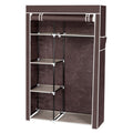 64 Portable Closet Storage Organizer Wardrobe Clothes Rack With Shelves Black