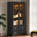 64 Tall Display Cabinet With Acrylic Doors And Led Lights N A