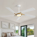64In 5 Plywood Blades Indoor Standard Ceiling Fan With Integrated Led And Remote 64