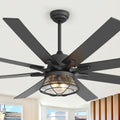 65In Farmhouse Ceiling Fan With Light Remote Control Quiet Reversible Dc Motor 6 Speed Timer Dual Finish Blades 65 Inch