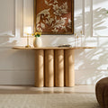 66.93 Modern Console Table For Entryway With Unique Cylinders Legs Design For Living Room Hallway Foyer Entrance Study
