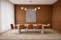 Surf Sling Brown Leather Dining Chair