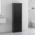 67 H Tall Bathroom Storage Cabinet Freestanding Storage Cabinet With Drawer And Adjustable Shelf Mdf Board With Painted Finish