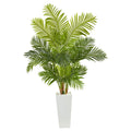 68 Hawaii Palm Artificial Tree In Tall White Planter