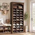 68.7 H Tall Shoe Cabinet 30 Cube Large Capacity Shoe Organizer