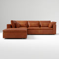Harmony Modular Leather 3-Piece Ottoman Chaise Sofa (310 cm)