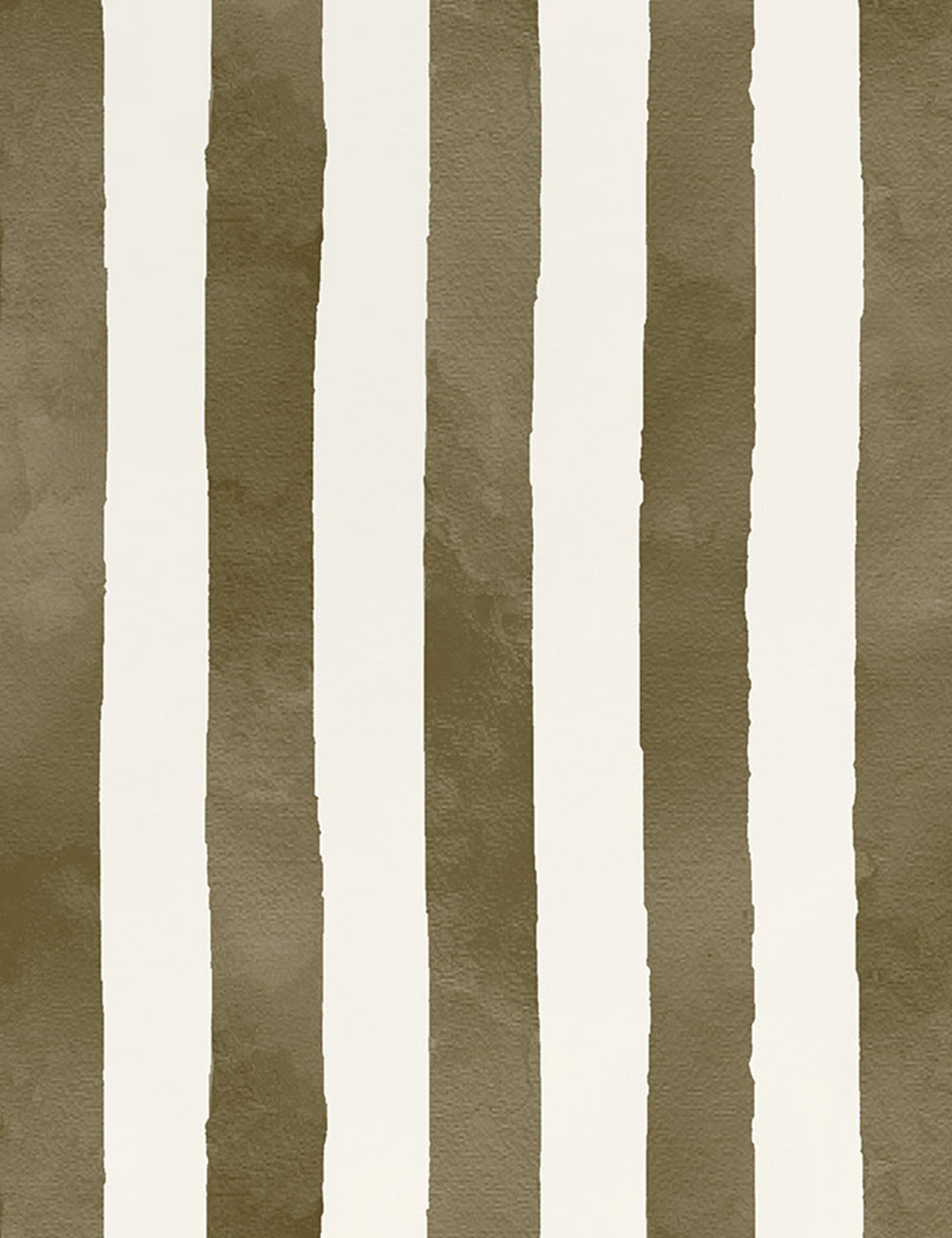 Painterly Stripe Wallpaper Swatch By Sarah Sherman Samuel, Olive