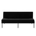 69.88 Inch Convertible Futon Sofa Bed Multi Functional Foldable Sofa With Polyester Upholstery