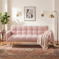69 Teddy Fabric 3 Seater Sofa With Adjustable Backrest And Pillows