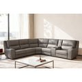 6Pcs 3 Power Recliners Leather Reclining Sectional With Wireless Charge Pop Out Cup Holders