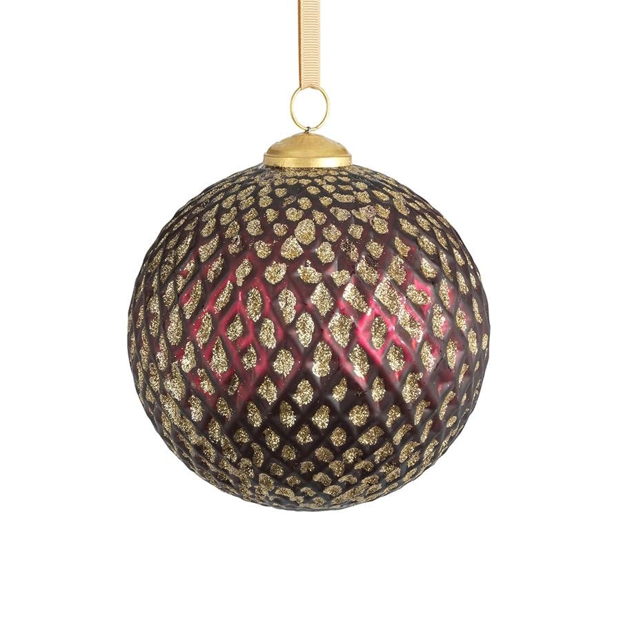 6 Beehive Glass Ball Ornaments Set Of 2