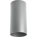 Metallic Gray Led Outdoor Flush Mount Cylinder