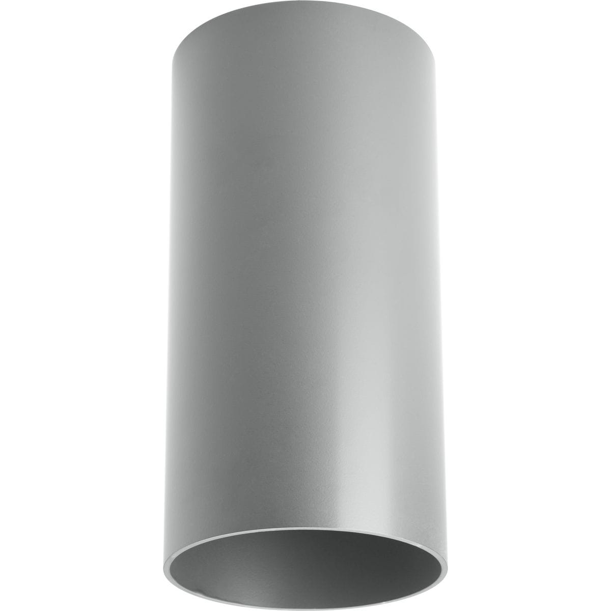 Metallic Gray Led Outdoor Flush Mount Cylinder