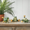6 Resin Yoga Frog Set Of 3