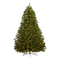6 Cambridge Spruce Flat Back Christmas Tree With 350 Led Lights Green