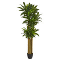 6 Corn Stalk Dracaena Artificial Plant Real Touch