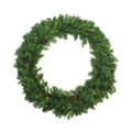 6 Dakota Red Pine Commercial Artificial Christmas Wreath With Pine Cones Unlit Green