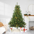 6 Pre Lit Canadian Pine Artificial Christmas Tree Candlelight Led Lights
