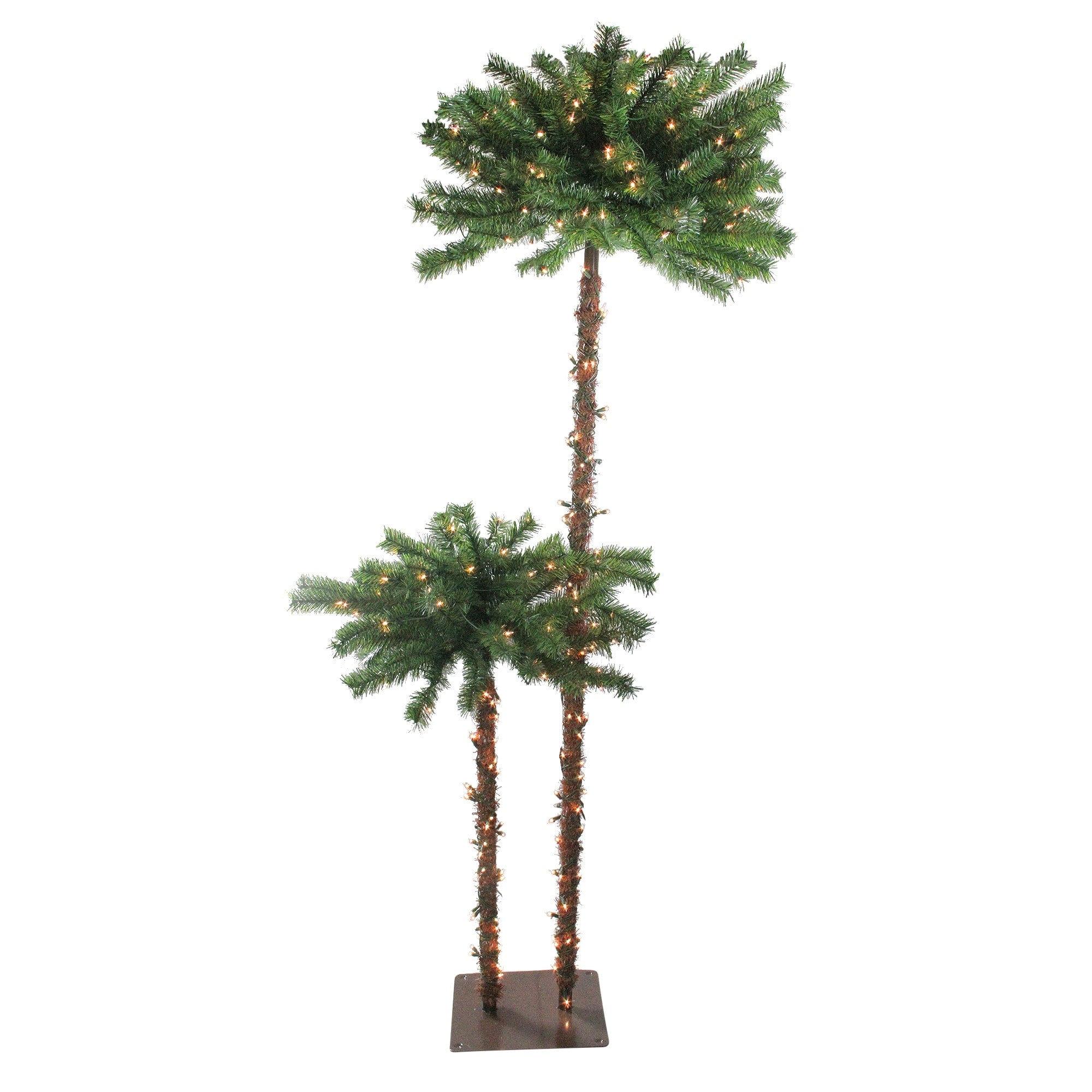 6 Pre Lit Tropical Palm Tree Artificial Christmas Tree Clear Lights