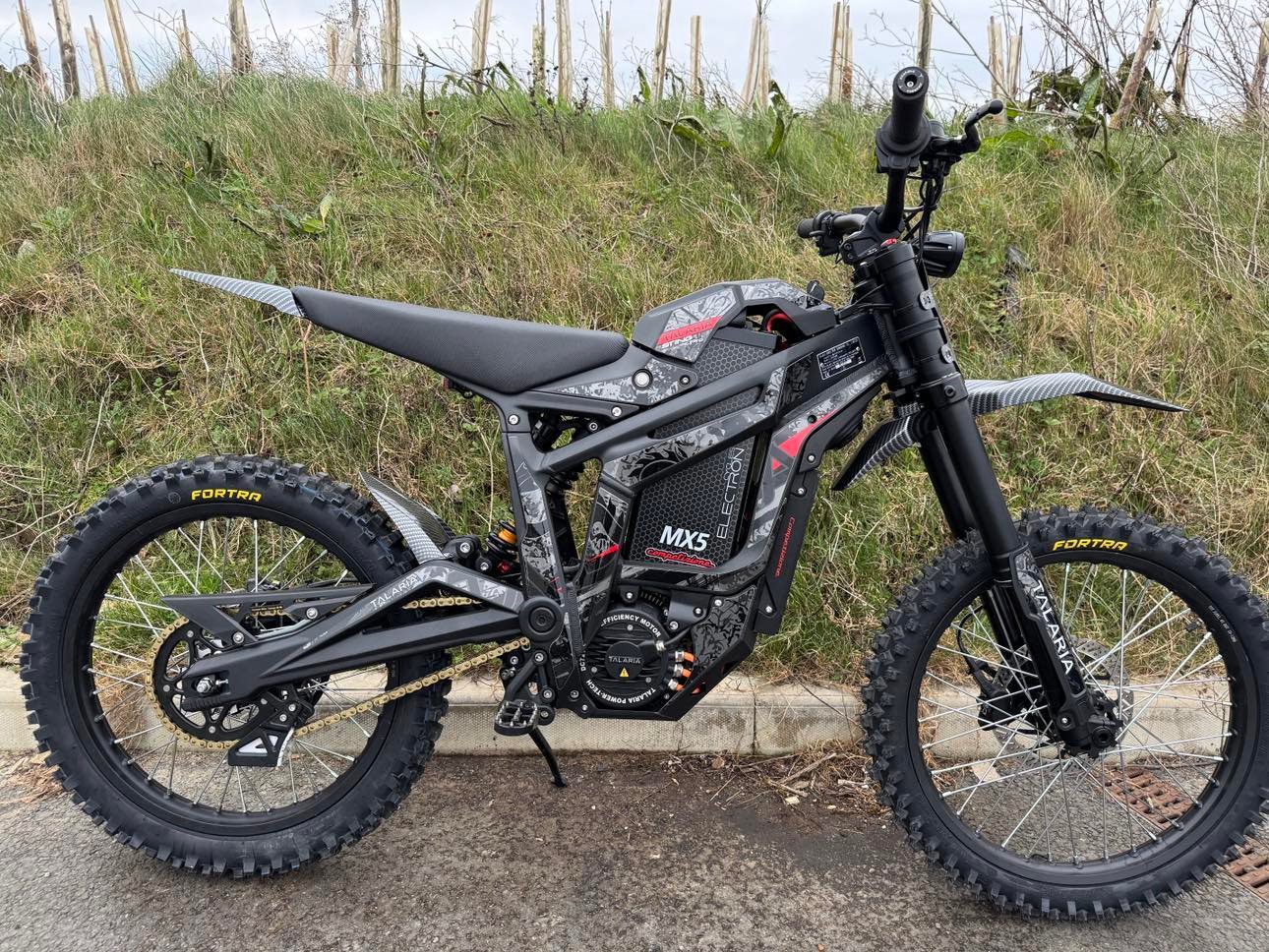 Electron Cycles Talaria Sting MX5 Pro Competizione 82v Kit: EBMX X9000 v2, 81.4v Long Range 4060Wh Battery