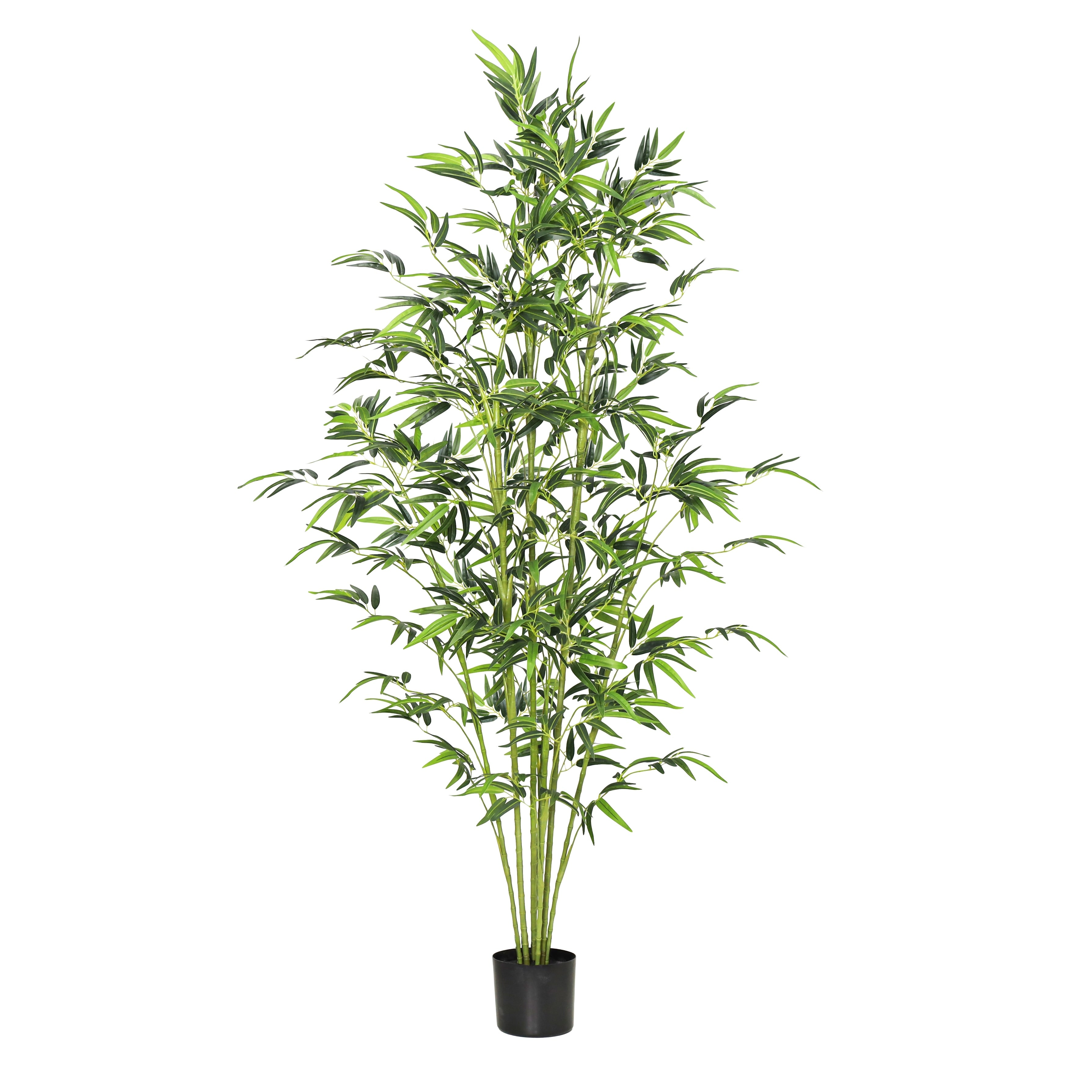 6Ft Artificial Bambooo Tree Plant In Black Pot 72 H X 32 W X 32 Dp