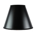 6X12X9.5 Bold Black Parchment Lampshade With True Gold Lining Hard Back Empire