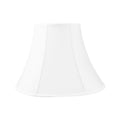 6X12X9.5 Slip Uno Fitter White Shantung Bell Lampshade