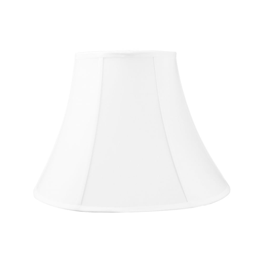 6X12X9.5 Slip Uno Fitter White Shantung Bell Lampshade