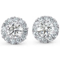 Bliss 14K White Gold 7 8Ct Tdw Halo Diamond Studs