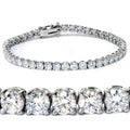Bliss 18K White Gold 7 Ct Tdw Diamond Tennis Bracelet 7 Double Lock Clasp Lab Grown Eco Friendly G H Si1 Si2