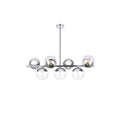 7 Light 43 Inch Pendant With Clear Glass