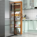 7 Tier Multi Functional Pull Out Multi Tier Storage Single Sided Open Shelf For Kitchen Living Room Narrow Spaces