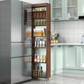 7 Tier Multi Functional Pull Out Multi Tier Storage Single Sided Open Shelf For Kitchen Living Room Narrow Spaces