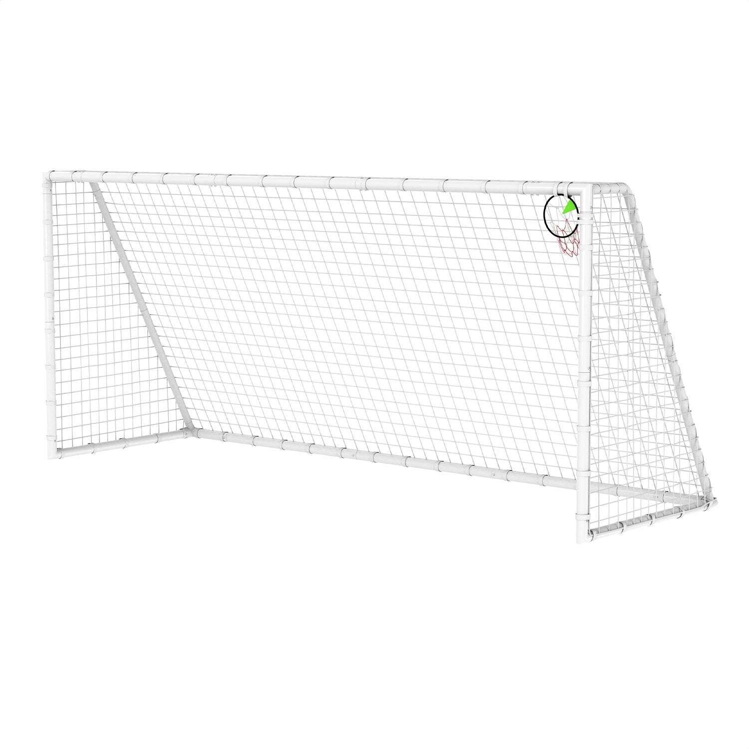 7 X 16Ft Soccer Goal For Backyard Kids Portable Soccer Net With High Strength Nets