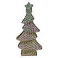 7.25 Iridescent Rainbow Bohemian Christmas Tree Table Top Decoration N A