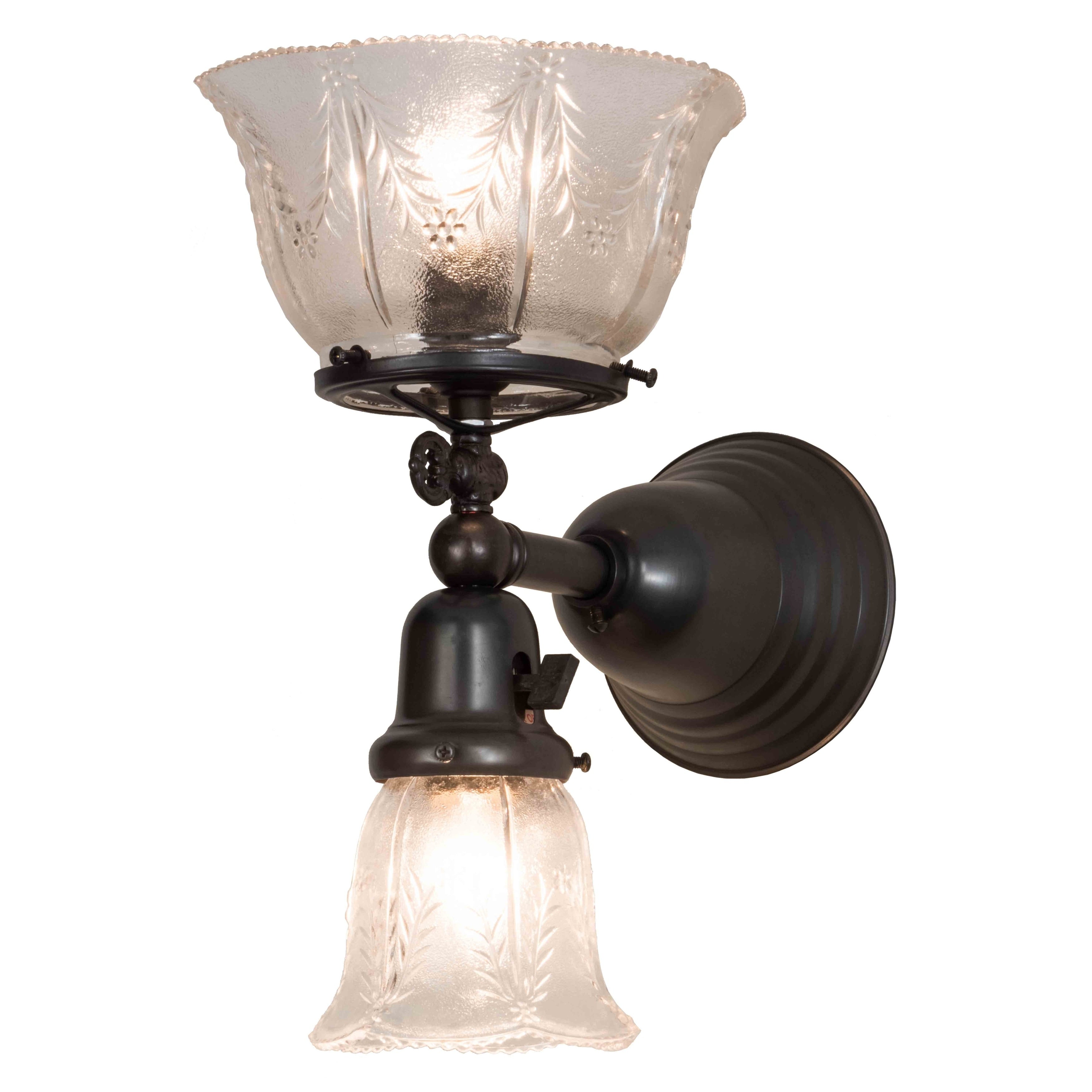 7.5 W Revival Summer Wheat 2 Lt Gas Electric Wall Sconce