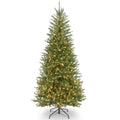 7.5 Foot Dunhill Slim Fir Hinged Tree With 600 Clear Lights