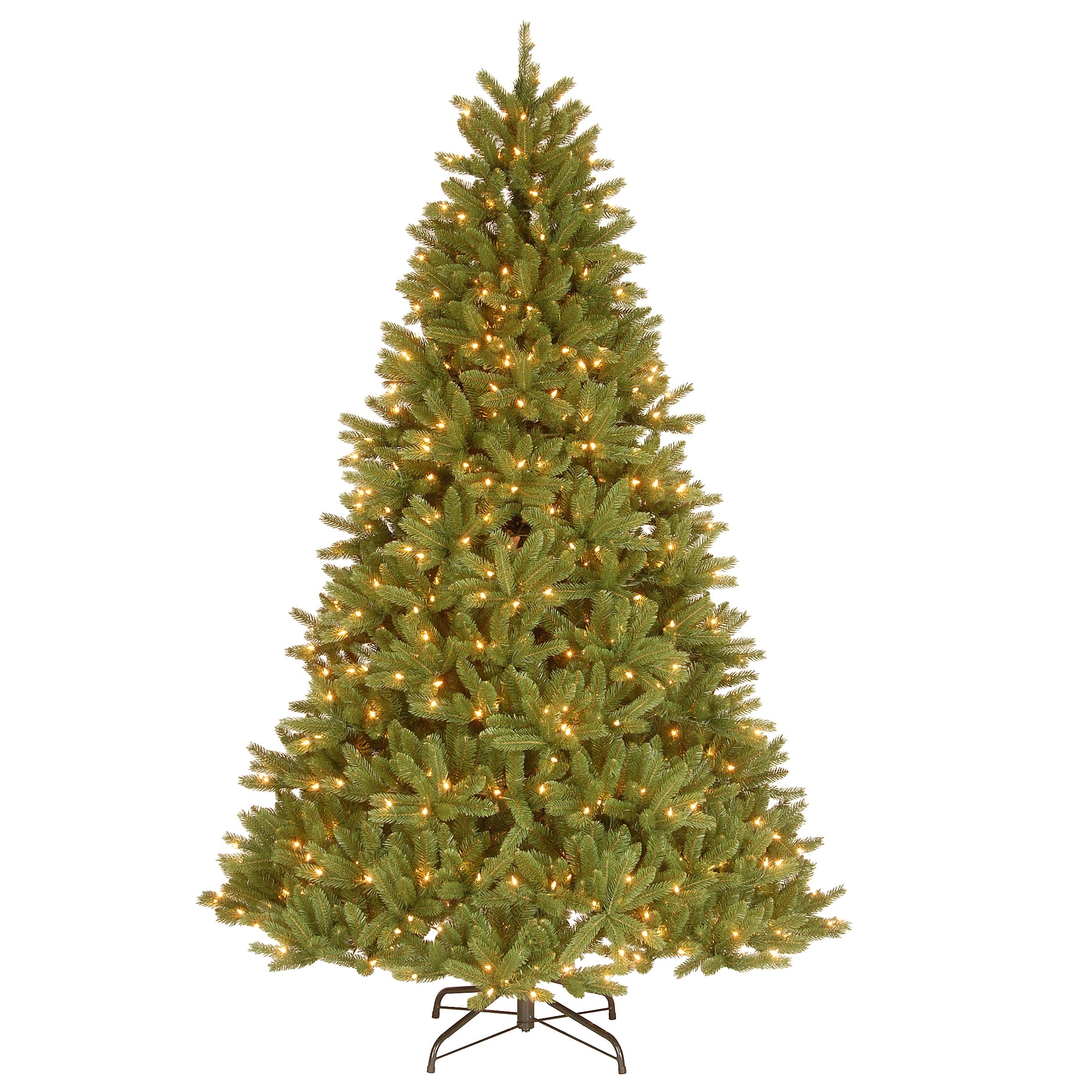 7.5 Foot Feel Real Grande Fir Medium Hinged Tree With 750 Clear Lights