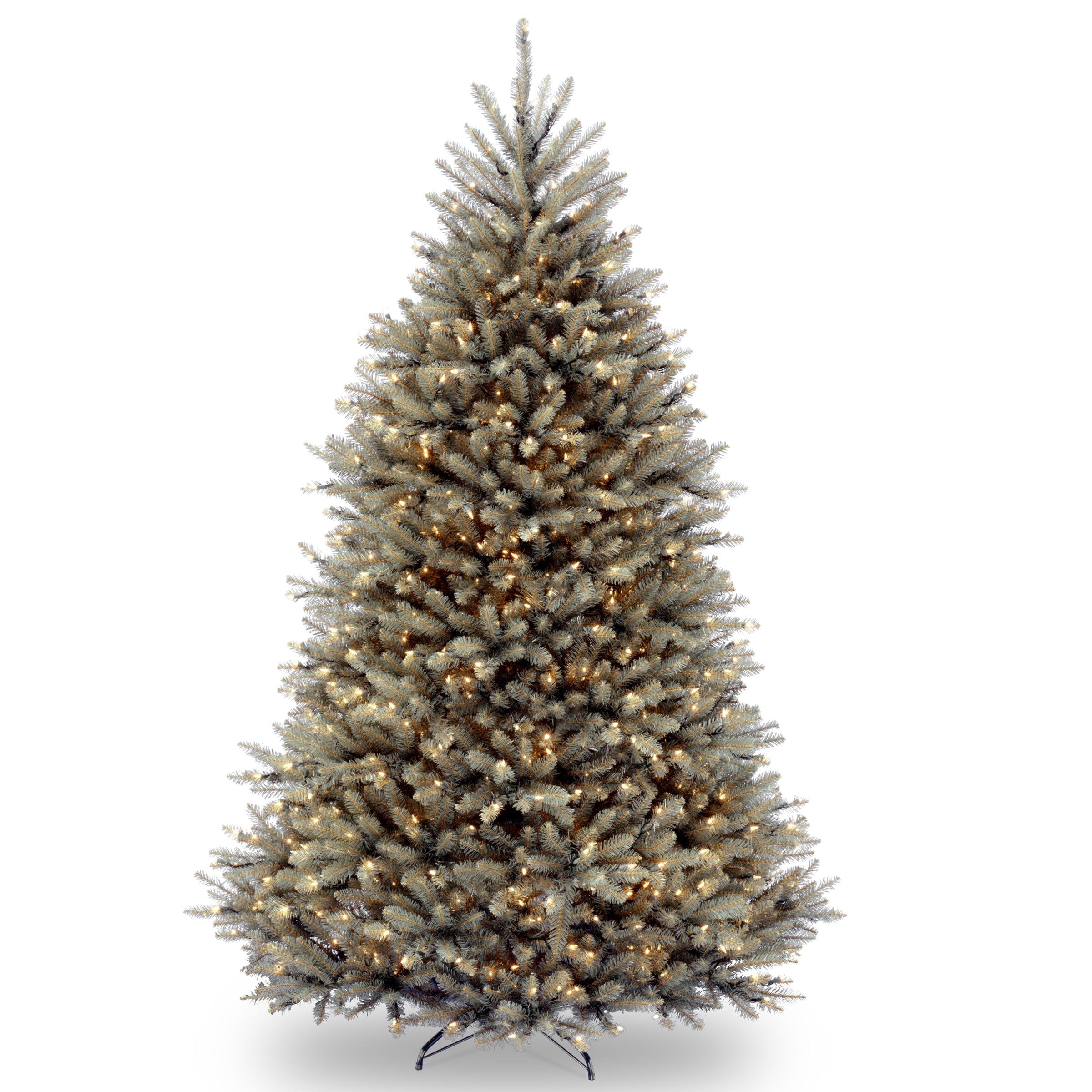 7.5 Ft. Dunhill Blue Fir Tree With Clear Lights