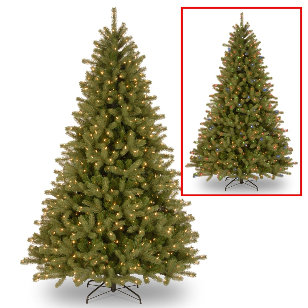 7.5 Foot Lakewood Spruce Tree With Dual Color Led Lights