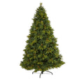7.5 North Carolina Mixed Pine Christmas Tree With 470 Led Green