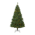 7.5 Northern Tip Pine Christmas Tree With 400 Clear Led Lights Green