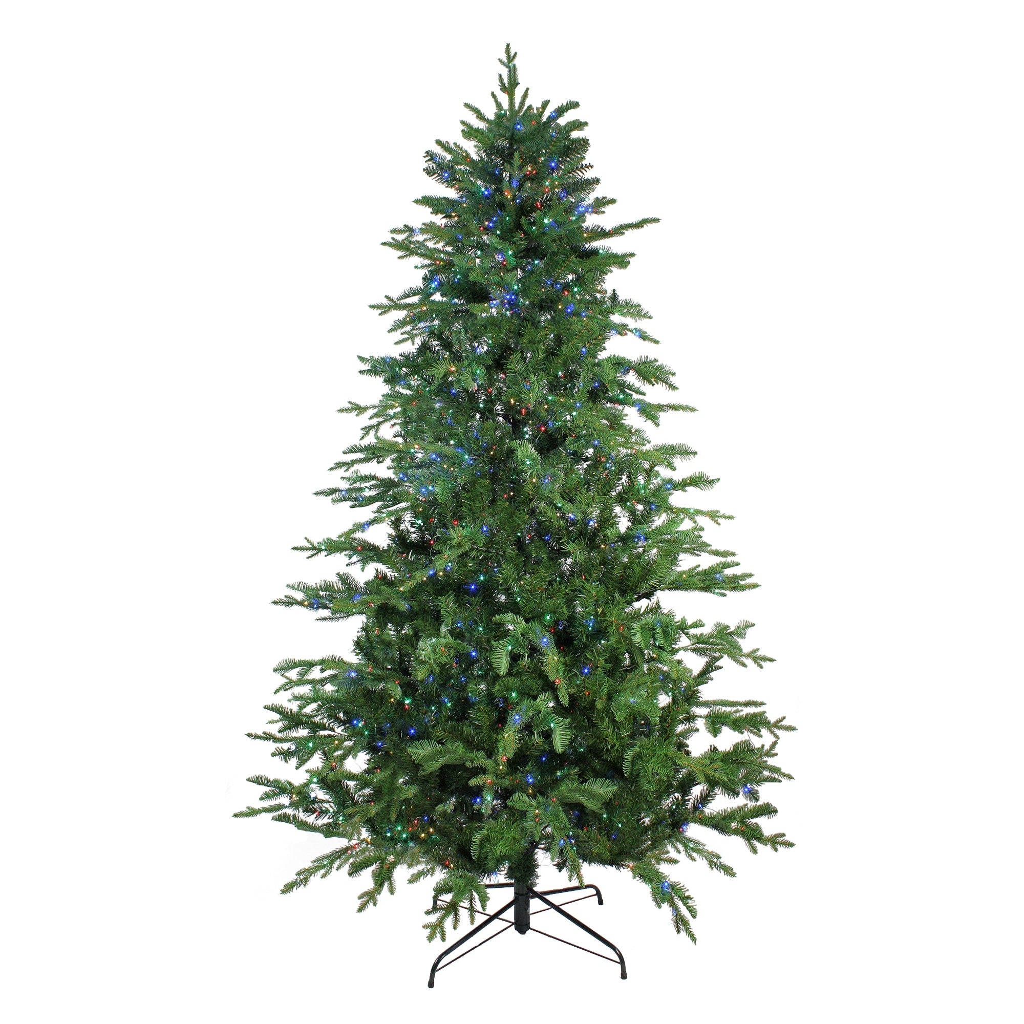 7.5 Pre Lit Ashland Sitka Spruce Artificial Christmas Tree Multi Color Led Lights