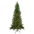7.5 Pre Lit Canadian Pine Artificial Christmas Wall Tree Clear Lights 7.5 Foot