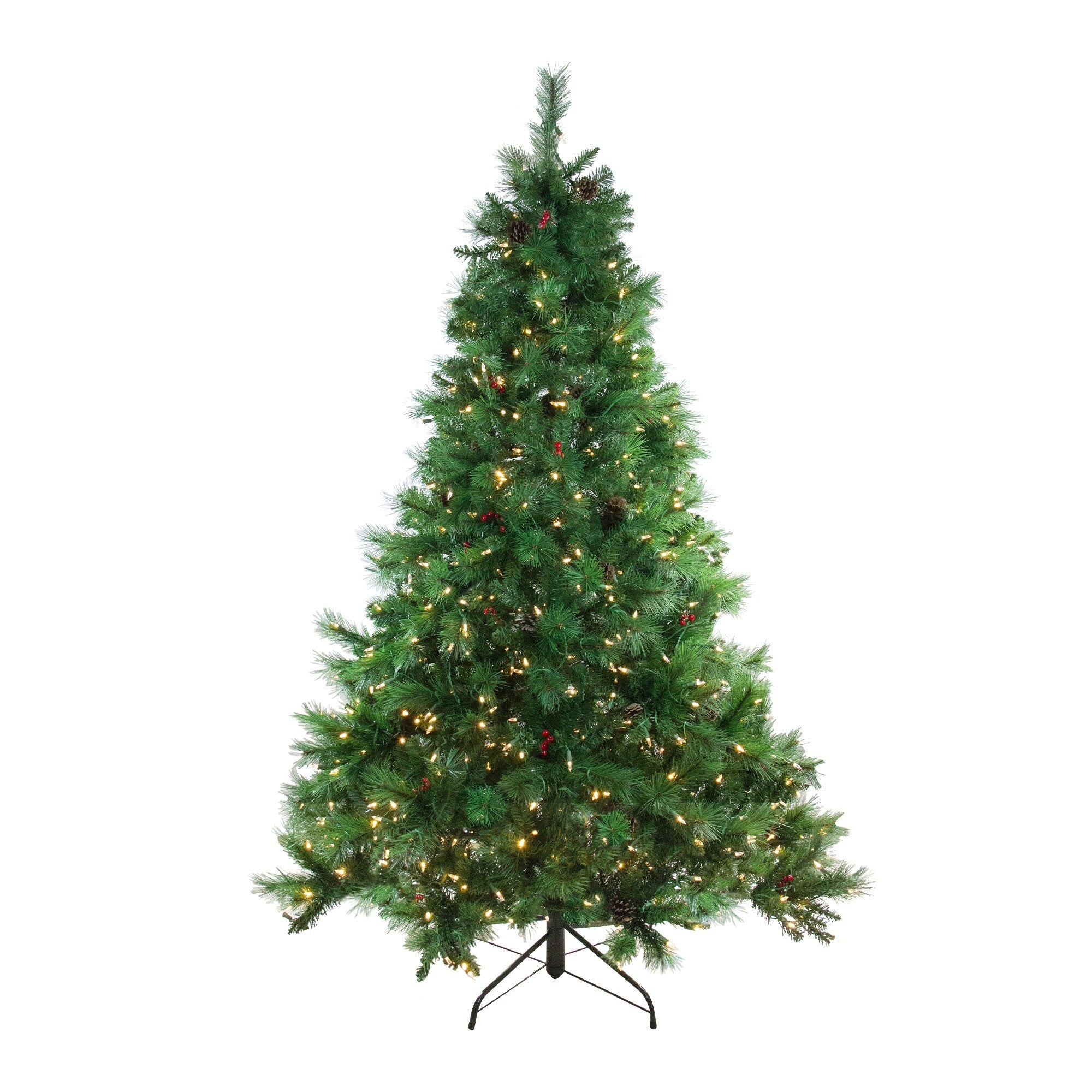 7.5 Pre Lit Led Instant Connect Denali Mixed Pine Artificial Christmas Tree Dual Lights