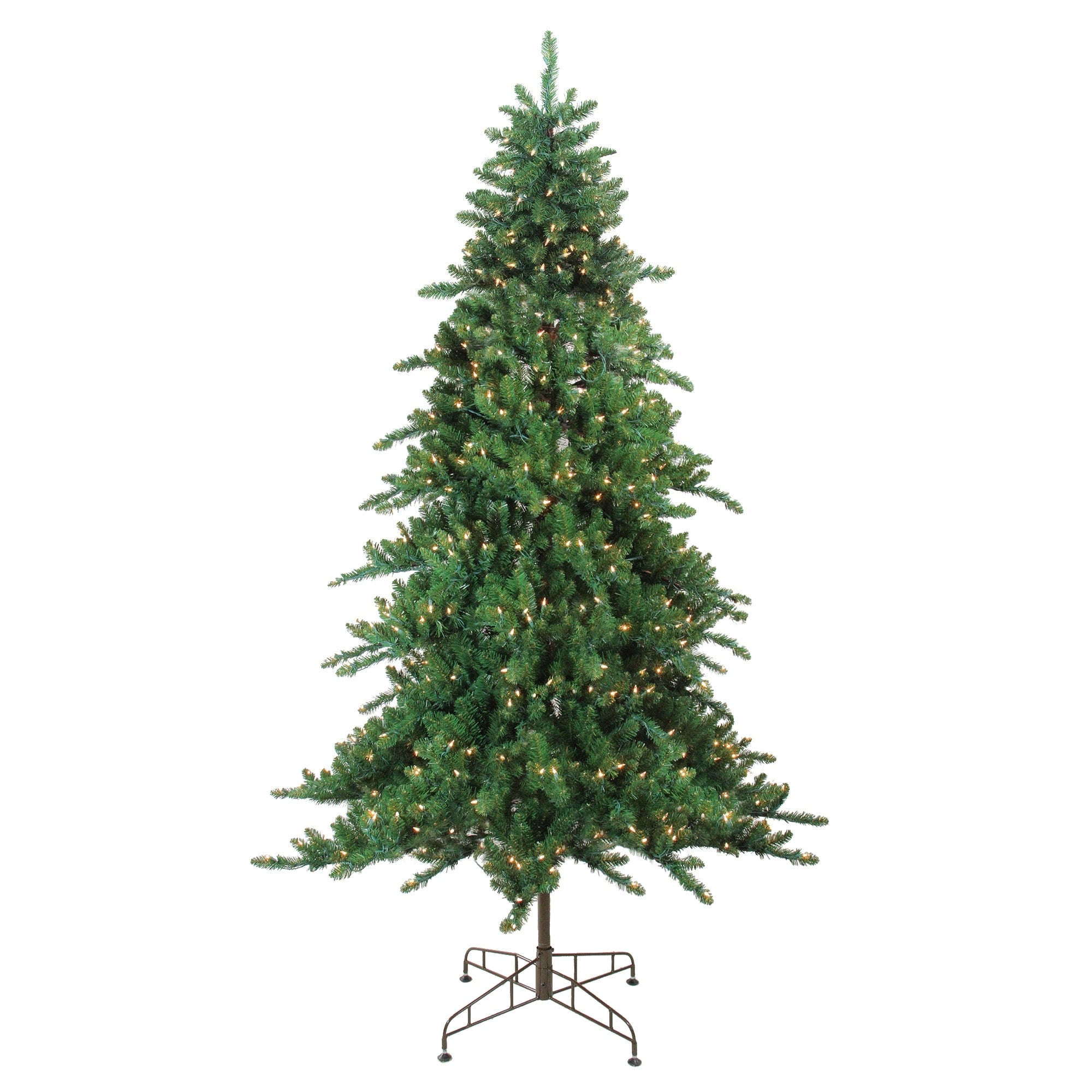 7.5 Pre Lit Medium Eden Spruce Artificial Christmas Tree Clear Lights 7.5 Foot